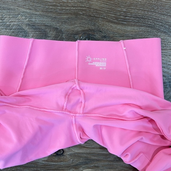Aerie Offline Women’s pink leggings real me xtra size XS like new - Picture 13 of 16